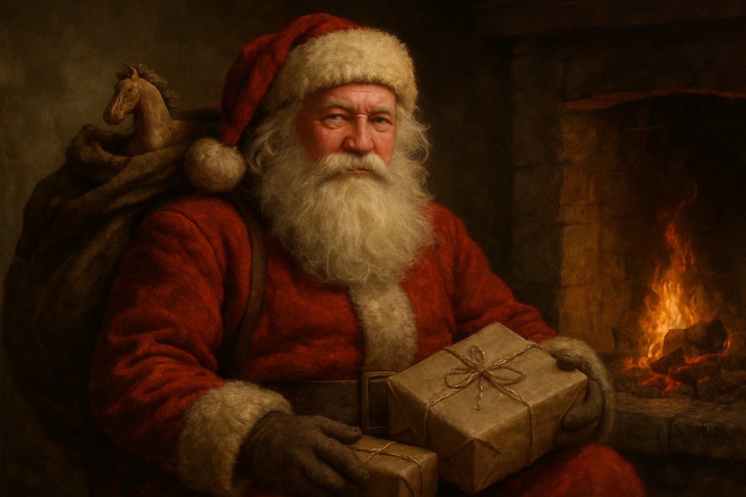 historien om julenissen - Illustration